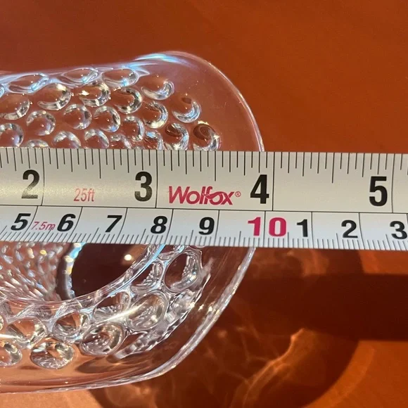 Vintage Fenton Clear Glass Spike Design Top Hat 1960’s 2.5"H X 4" - Picture 14 of 15